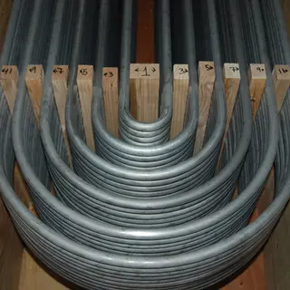 U Tube SA 213 TP. 321 OD.19.05MM*W. THK. 1.65, Radius 30, Straight Length6100MM